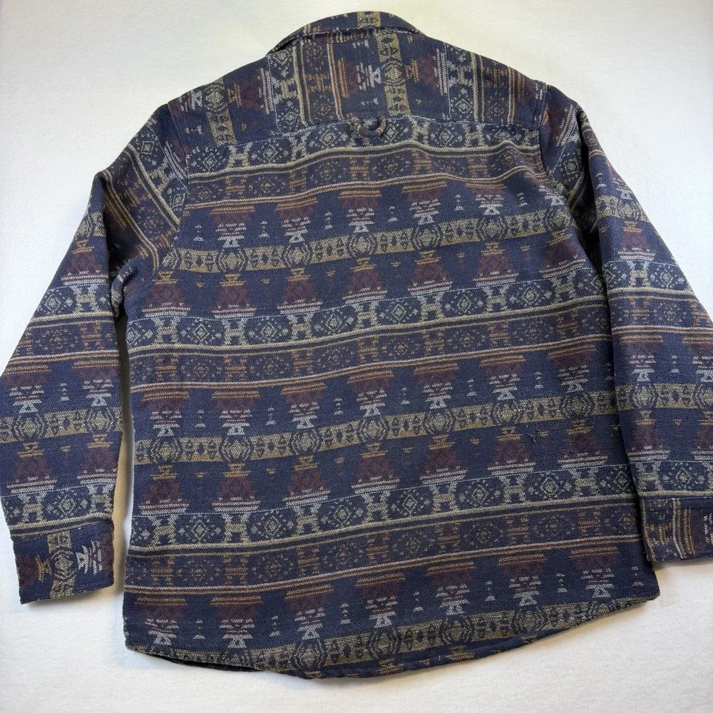 Aztec Jacket Mens Extra Large Wool Shacket Jachs New York Coat Shirt Western XL
